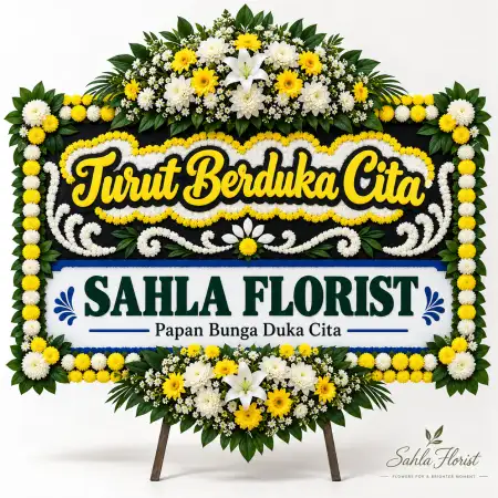 Papan Bunga Duka Payung Sekaki